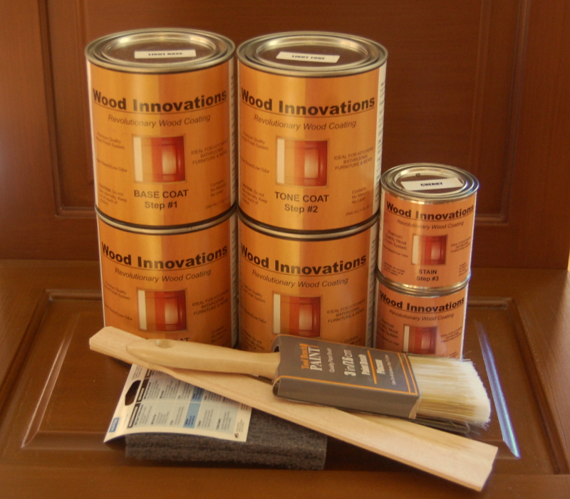 Cabinet refinishing kit